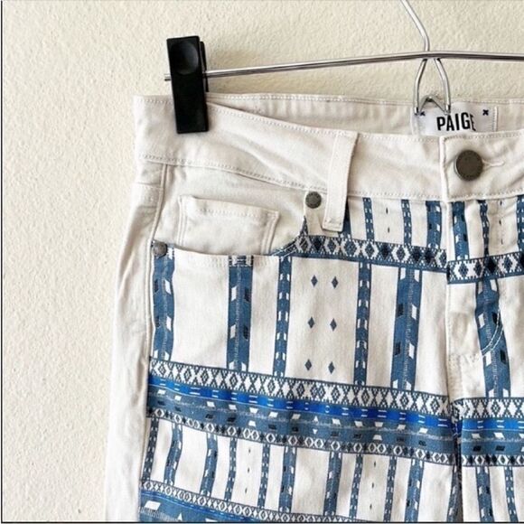 PAIGE Ikat Print Emily Ultra Skinny Jeans - Picture 3 of 11